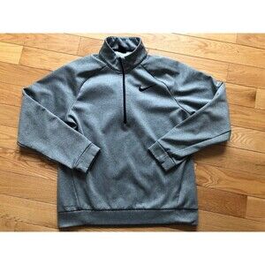 Nike Dri-Fit 1/4 Zip Sweatshirt Medium Gray Excellent Condition!